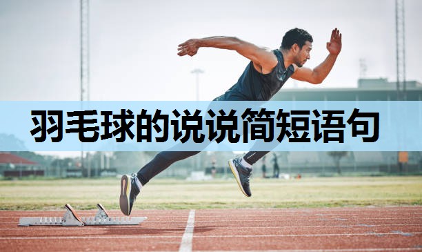 羽毛球的说说简短语句 羽毛球的说说简短语句